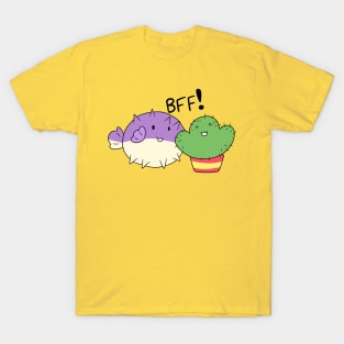 BFF! Puffer Fish and Cactus T-Shirt